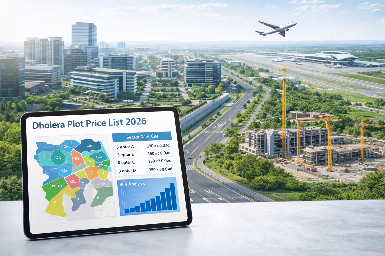 Dholera Plot Price List 2026: Sector-Wise Rates, Airport Impact & ROI Analysis