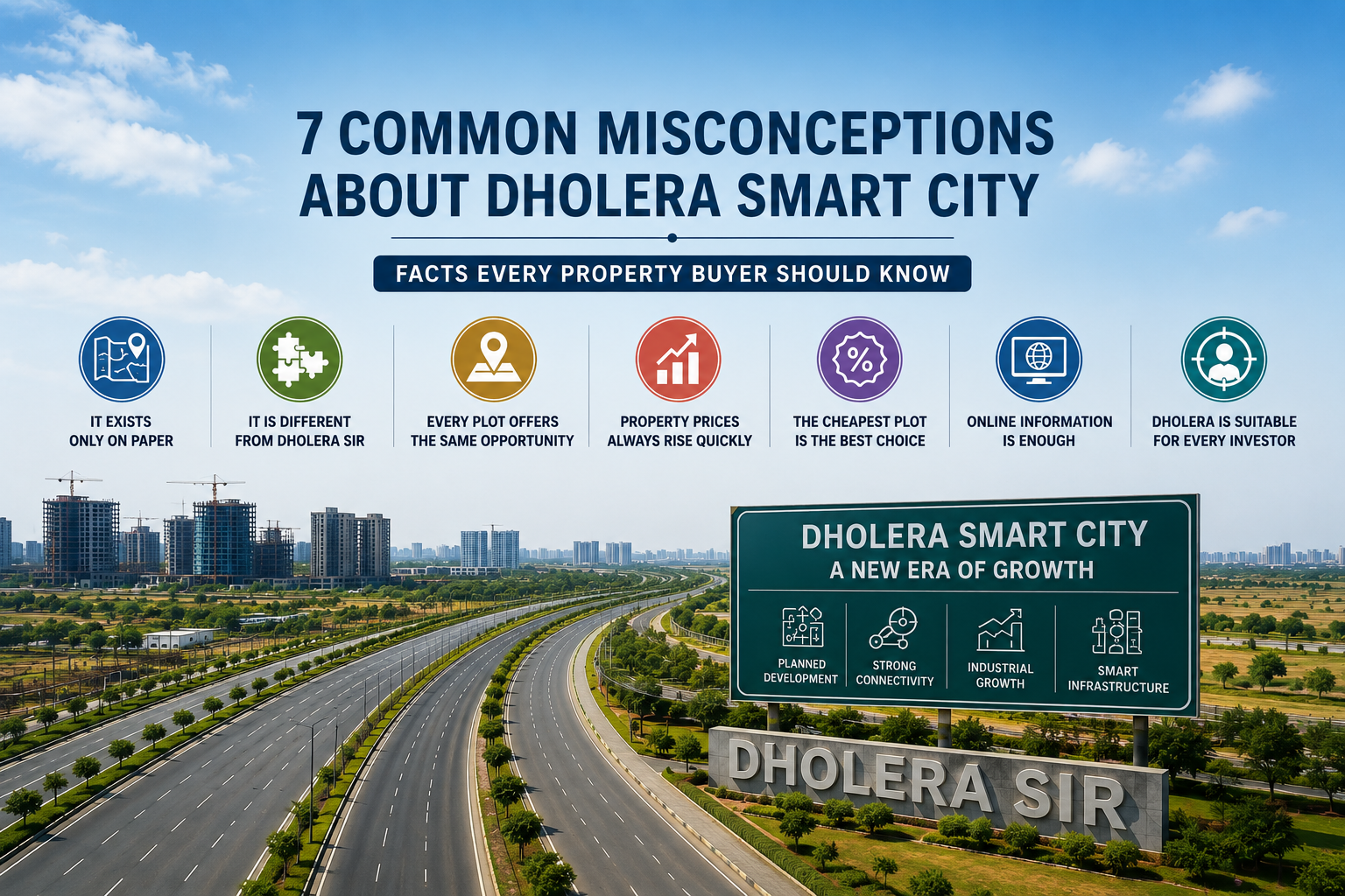 7 Common Misconceptions About Dholera Smart City: Facts Every Property Buyer Should Know