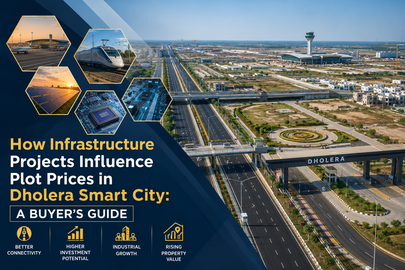 How Infrastructure Projects Influence Plot Prices in Dholera Smart City: A Buyer's Guide